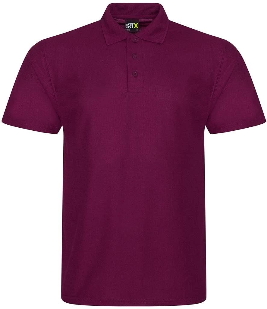 Pro RTX Pro Polyester Polo Shirt — Burgundy