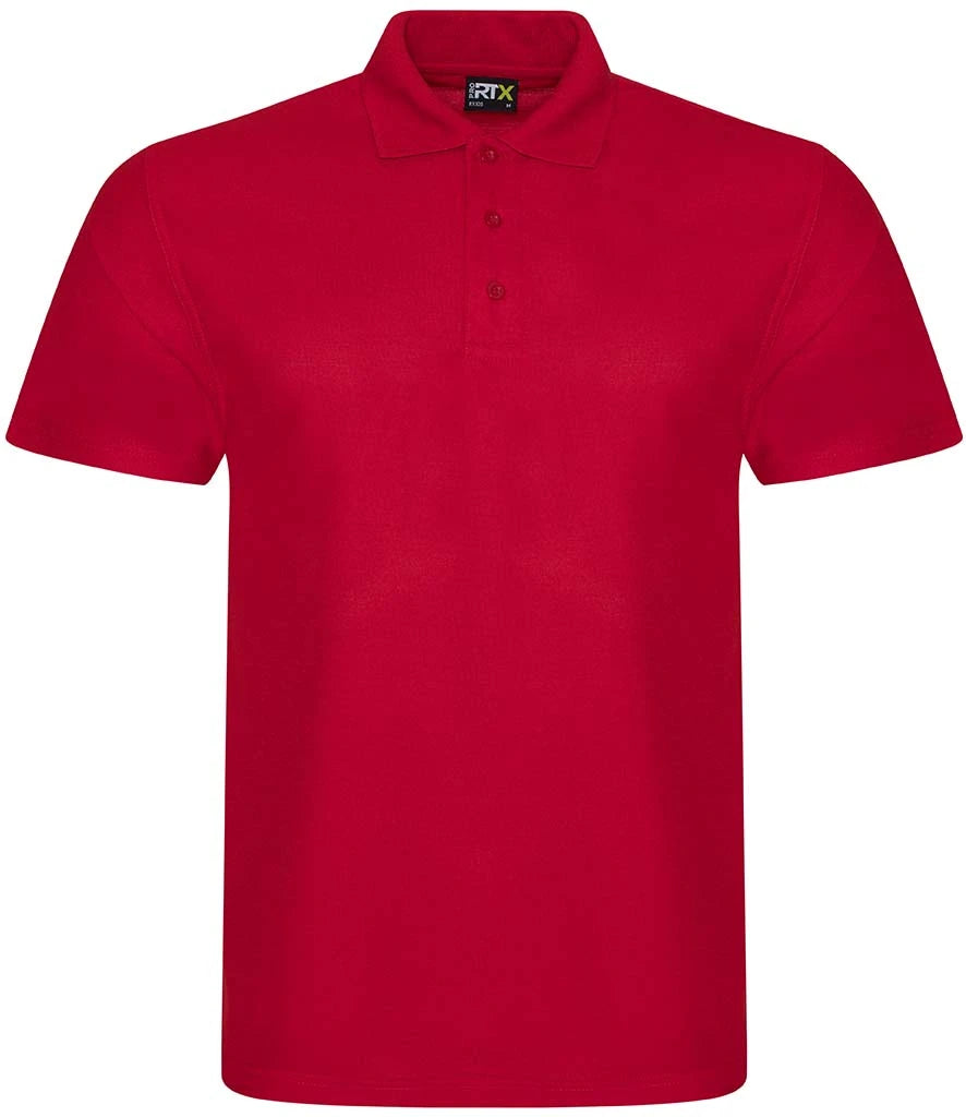Pro RTX Pro Polyester Polo Shirt — Red