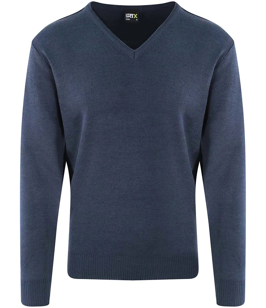 Pro RTX Pro Acrylic V Neck Sweater — Navy