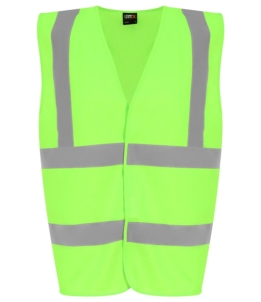 Pro RTX High Visibility Kids Waistcoat — Lime Green