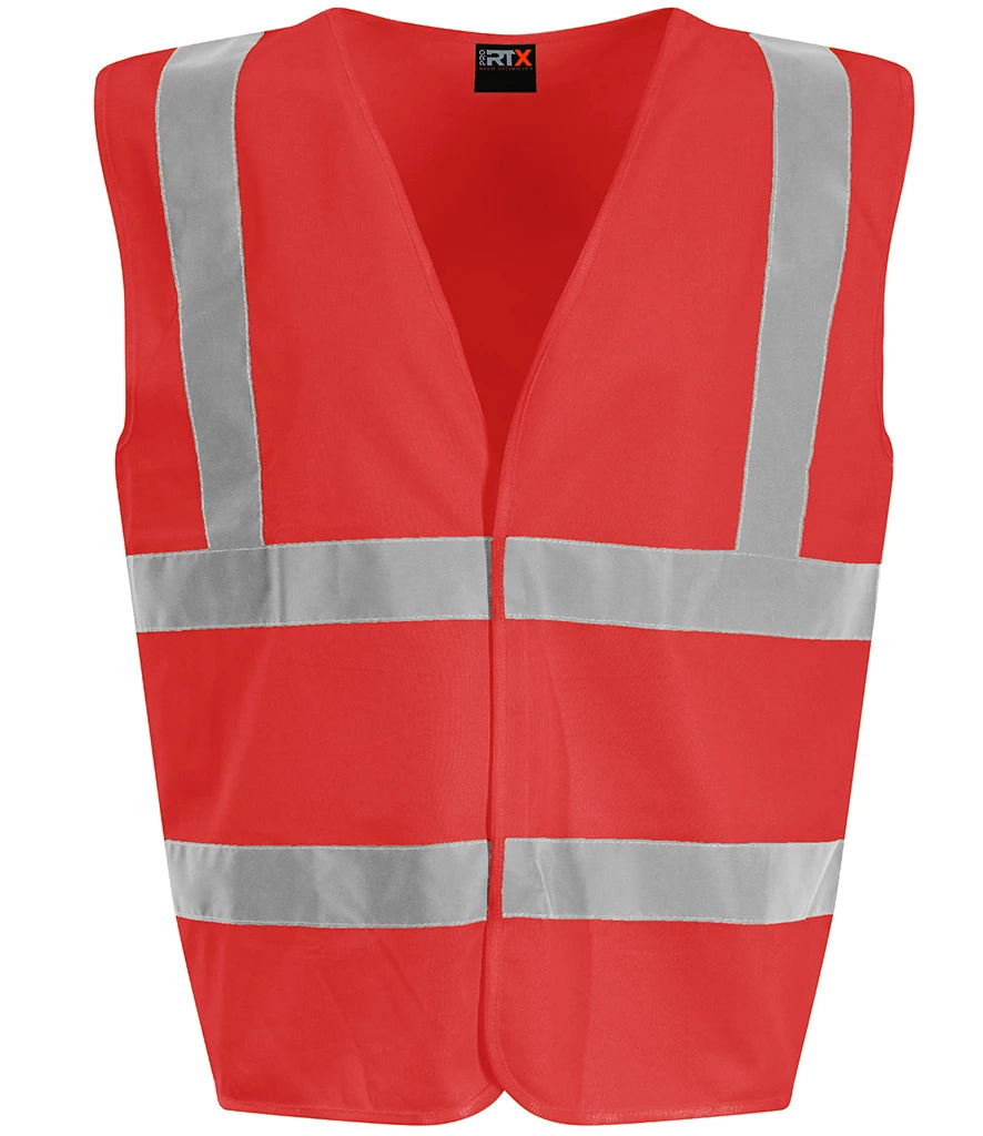 Pro RTX High Visibility Kids Waistcoat — Red