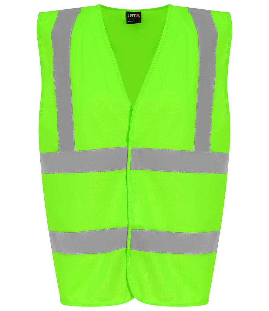 Pro RTX High Visibility Waistcoat — Lime Green