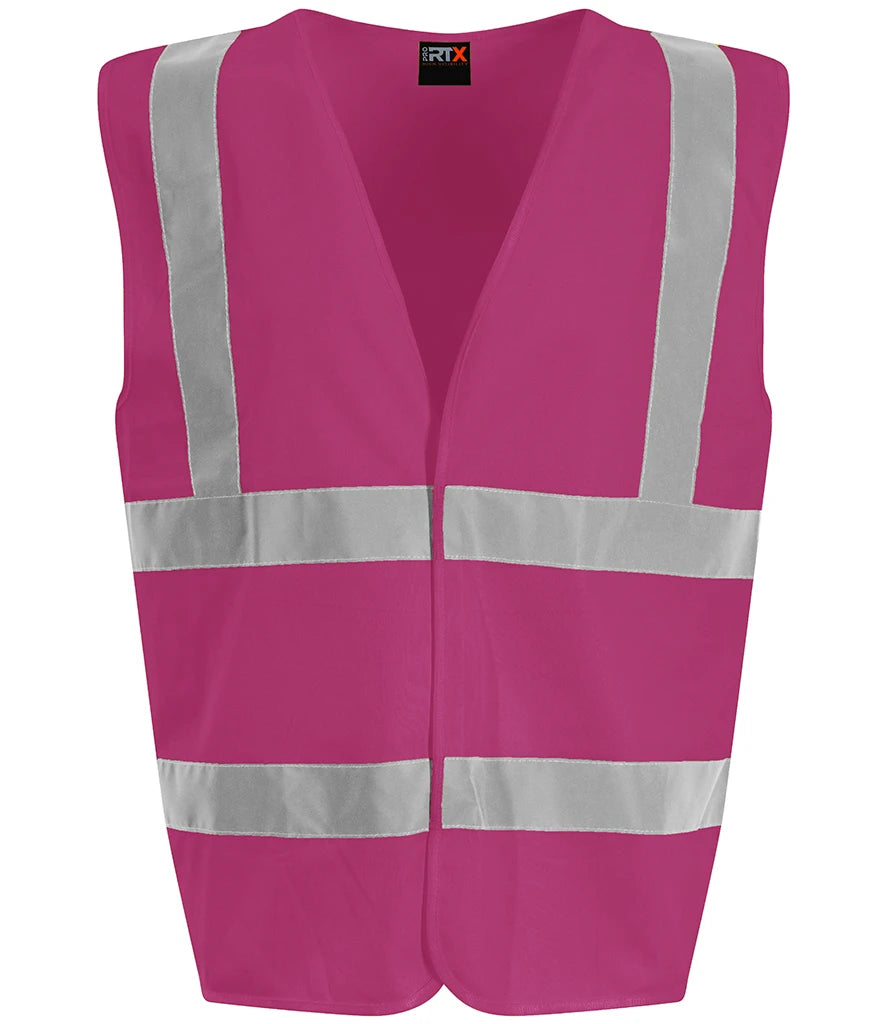 Pro RTX High Visibility Waistcoat — Raspberry