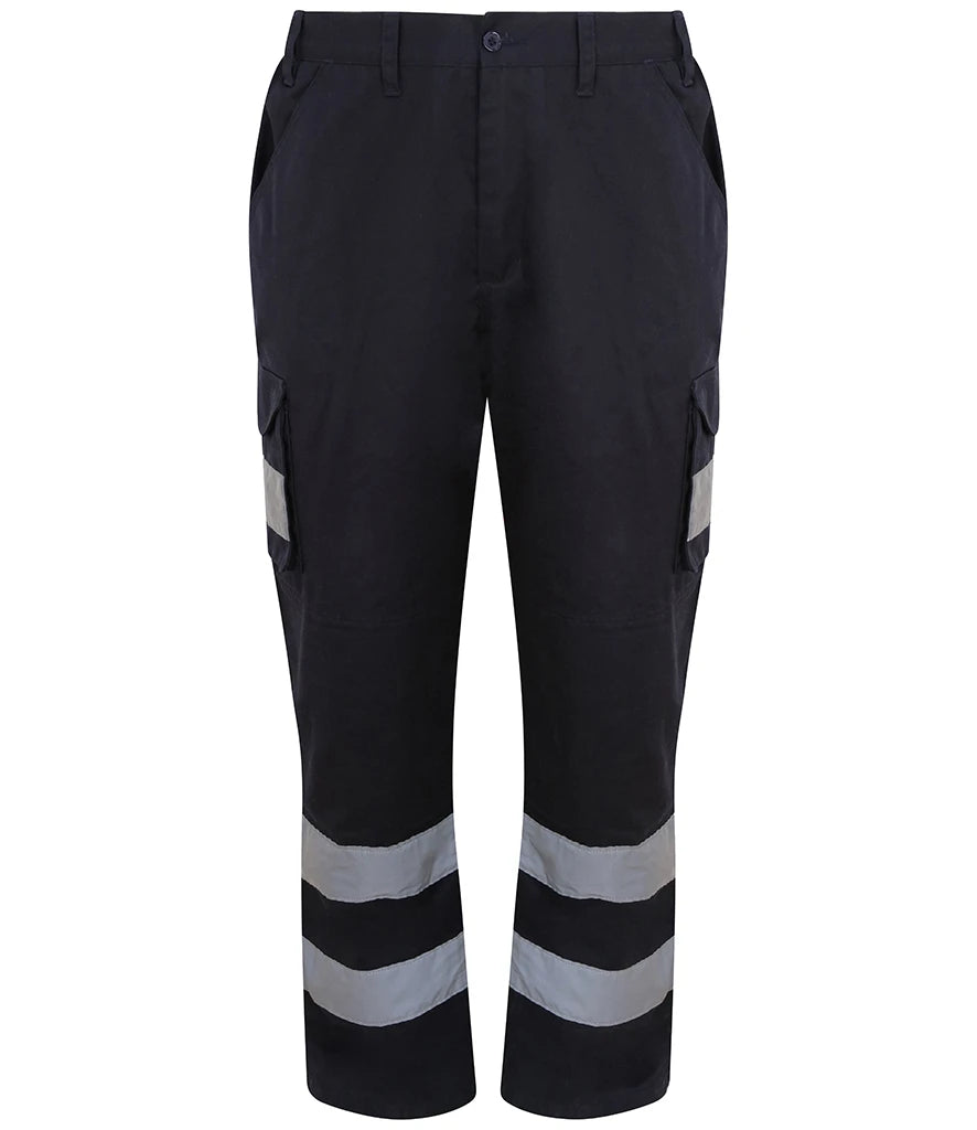 Pro RTX High Visibility Cargo Trousers — Navy