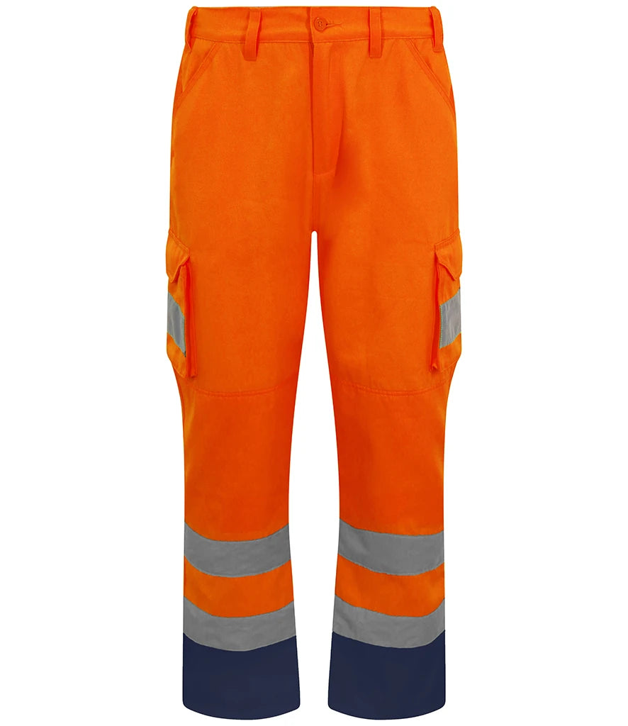 Pro RTX High Visibility Cargo Trousers — Orange