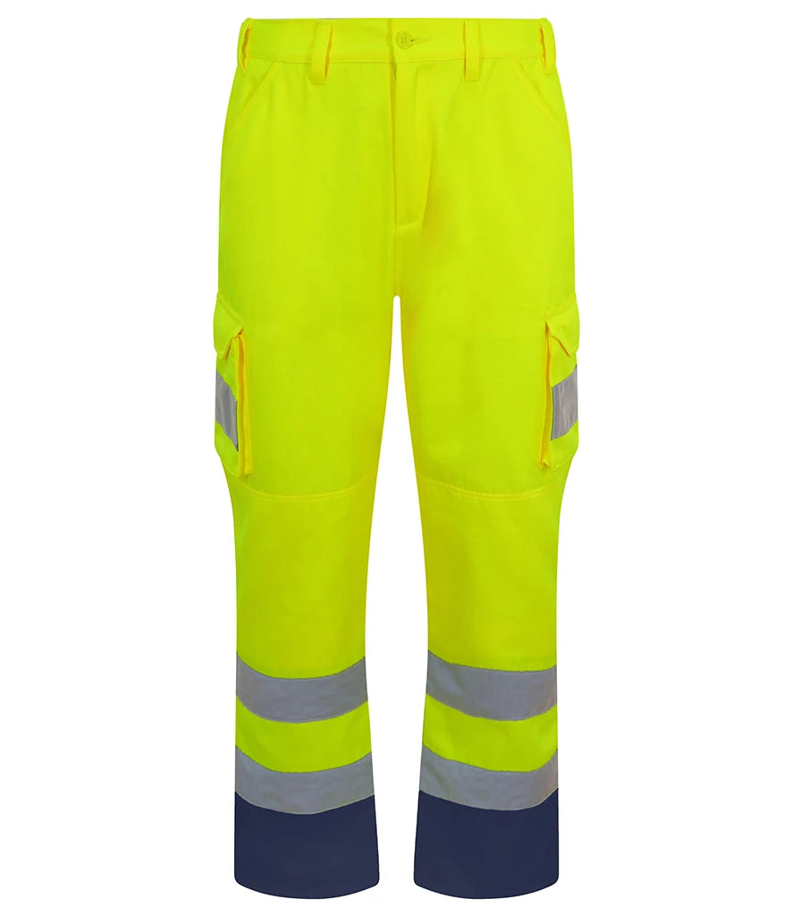 Pro RTX High Visibility Cargo Trousers — Yellow