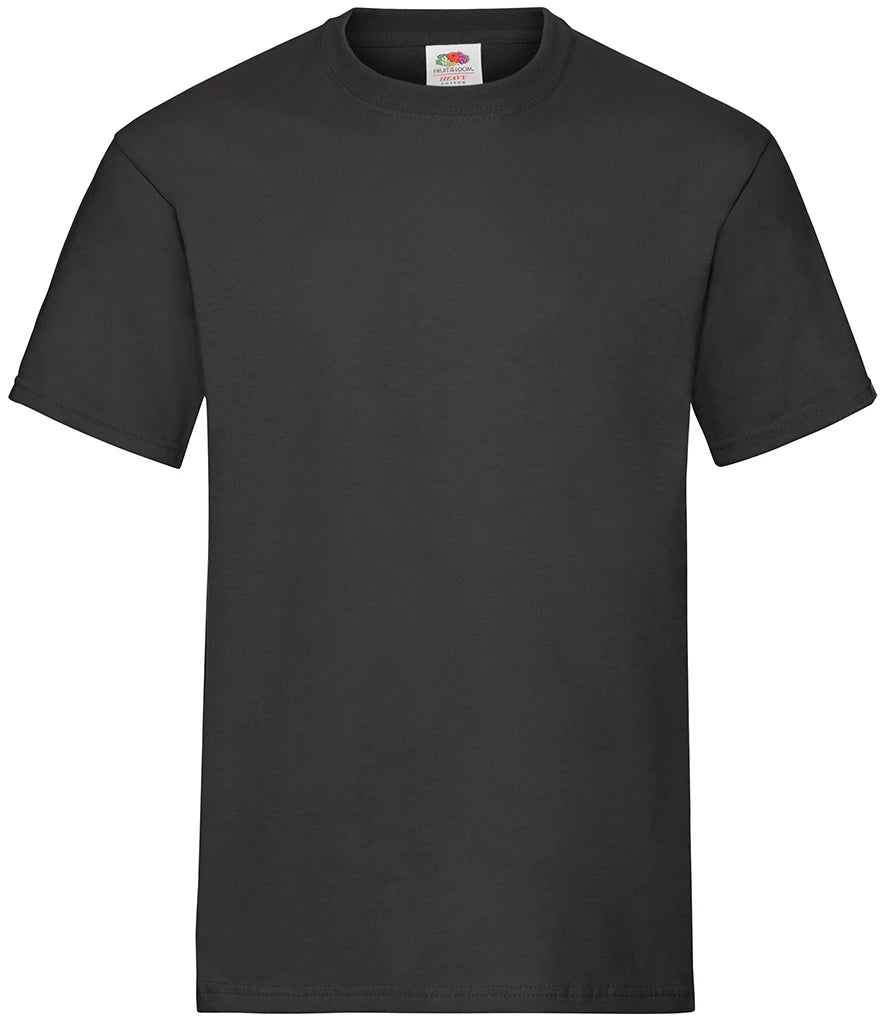 Fruit of the Loom Heavy Cotton T-Shirt — Black
