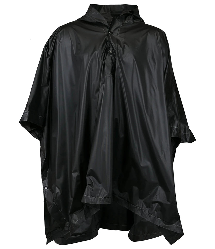 Splashmacs Kids Rain Poncho — Black