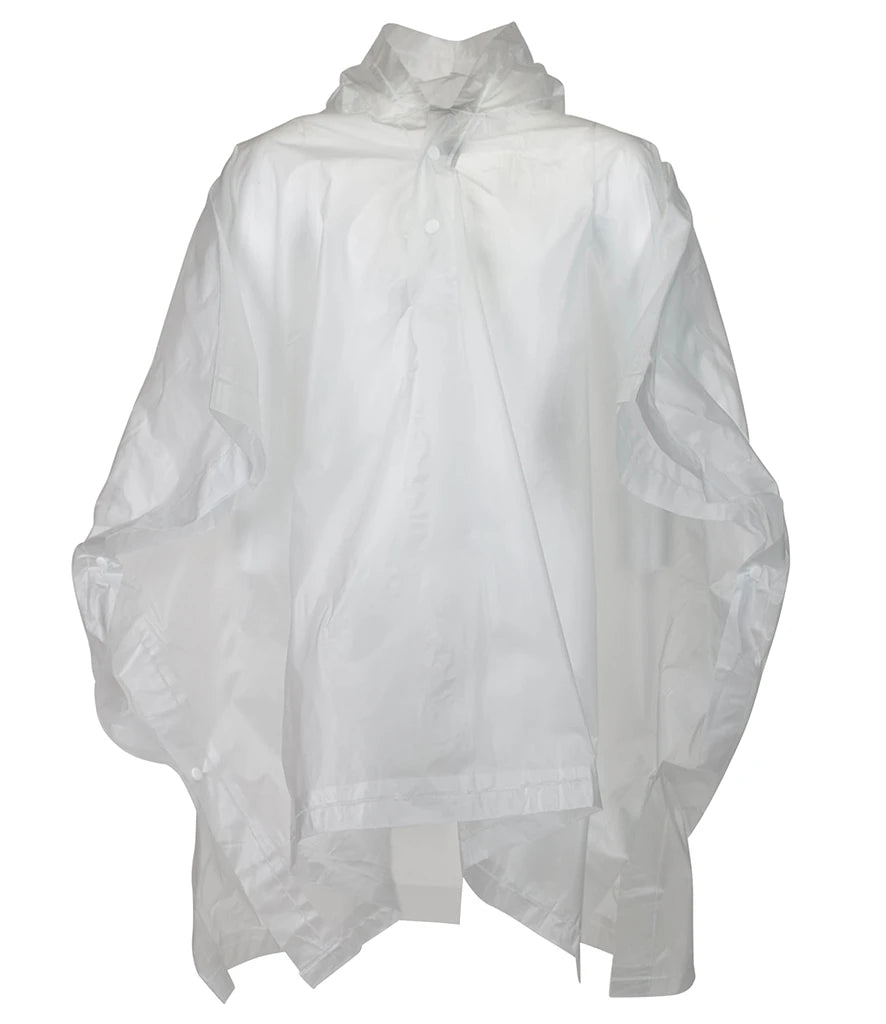 Splashmacs Kids Rain Poncho — Clear