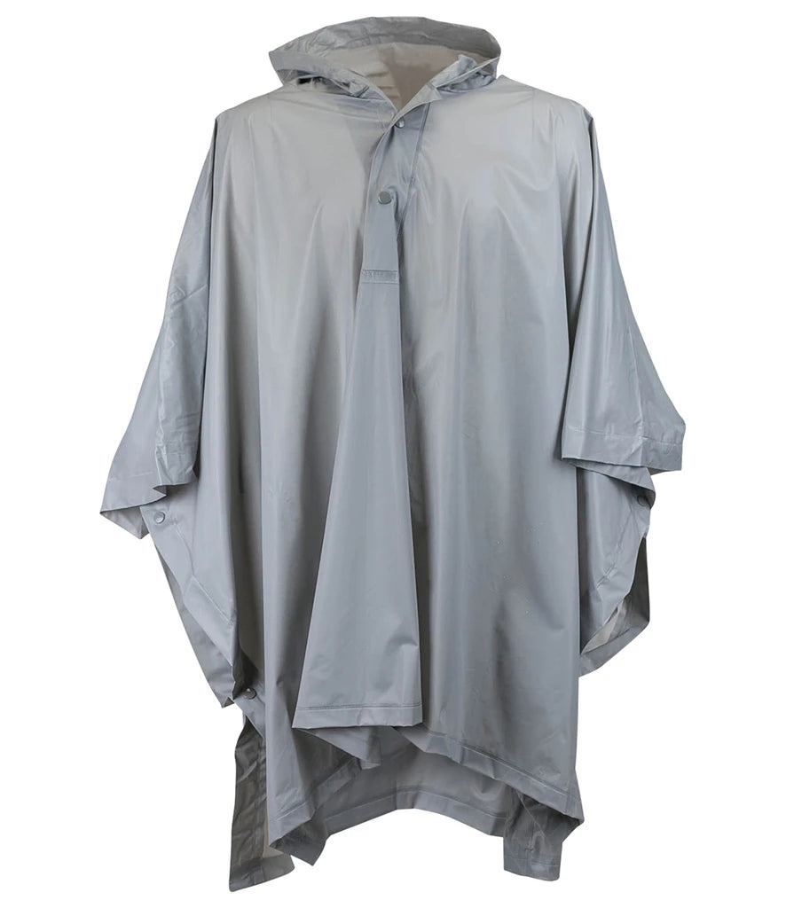Splashmacs Kids Rain Poncho — Silver