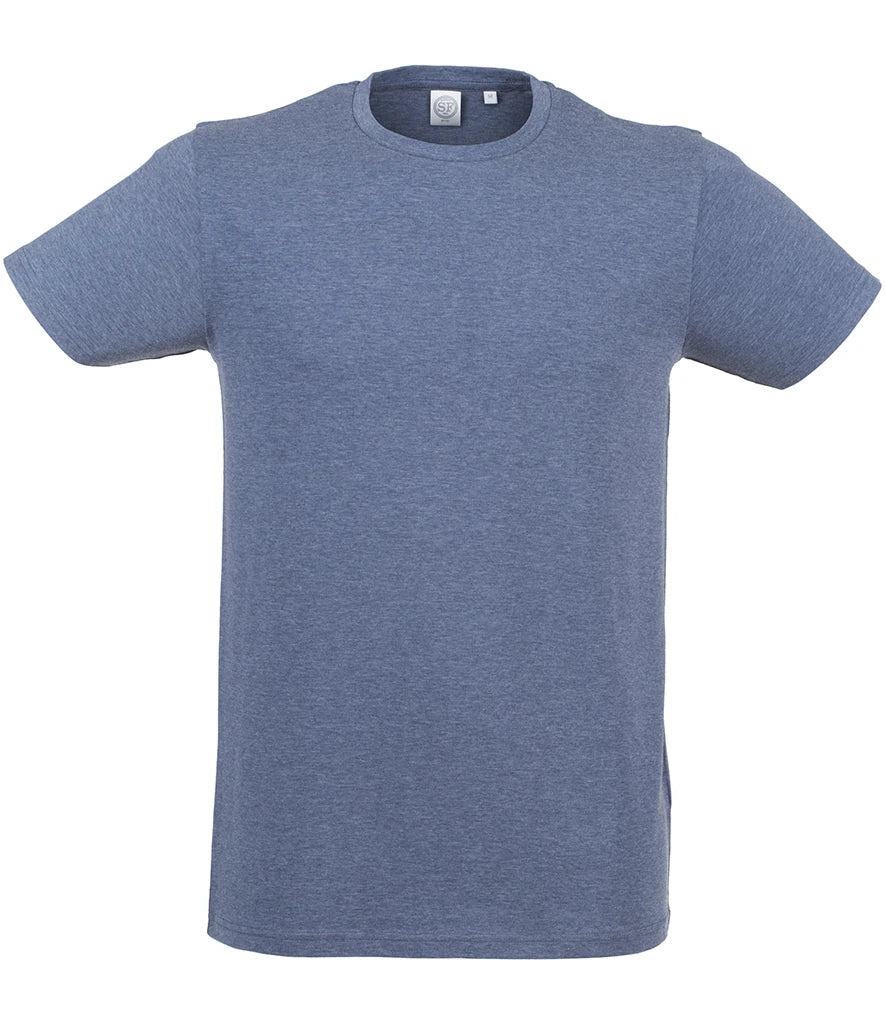 SF Clothing Feel Good Stretch T-Shirt — Heather Navy