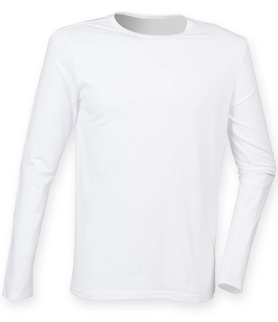 SF Clothing Feel Good Stretch Long Sleeve T-Shirt — White