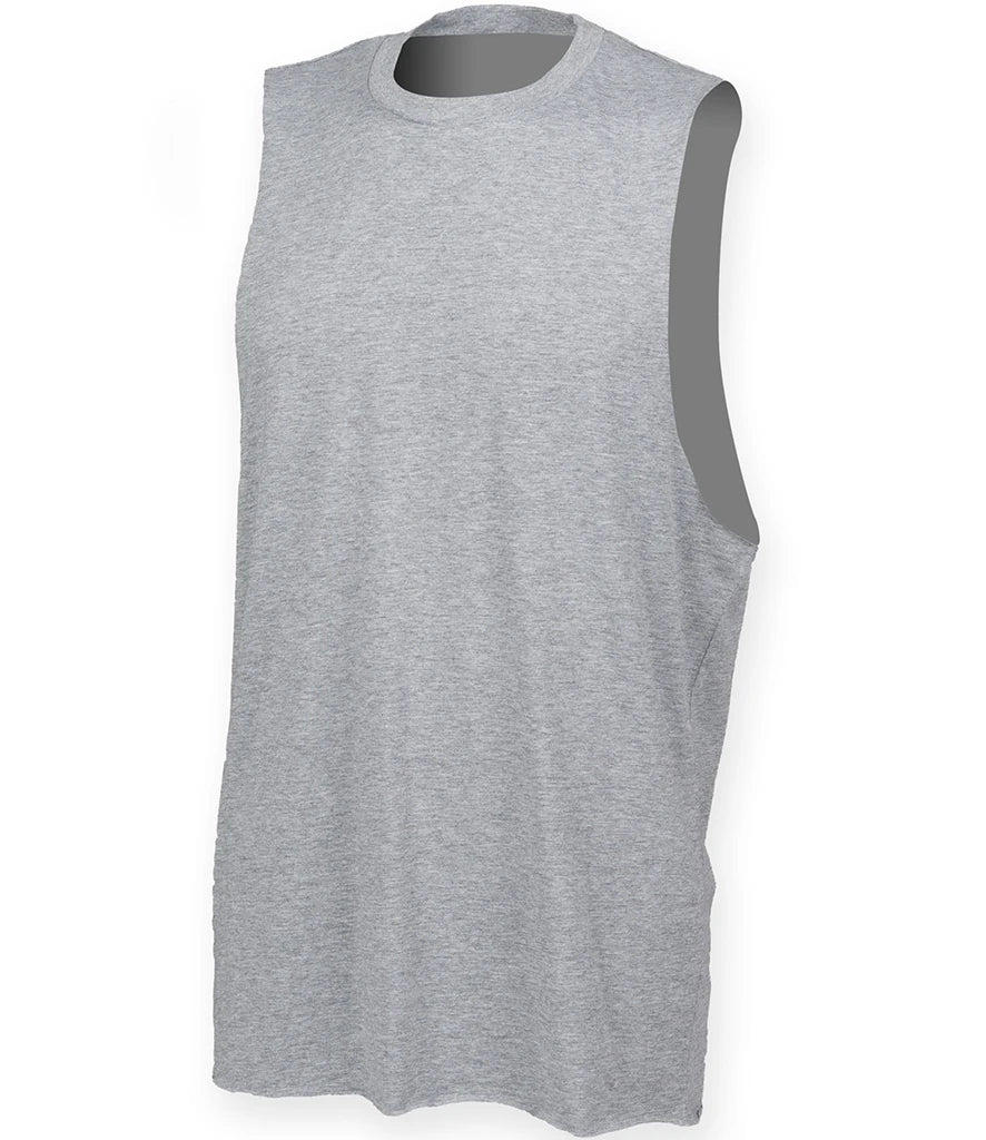 SF Clothing High Neck Vest — Heather Grey