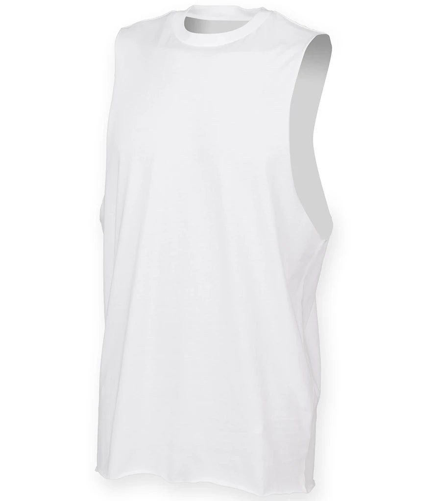 SF Clothing High Neck Vest — White
