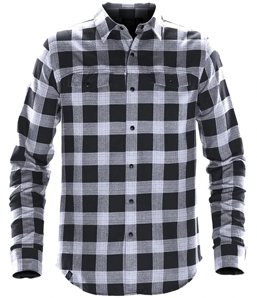 Stormtech Logan Snap Front Shirt — Titanium Plaid