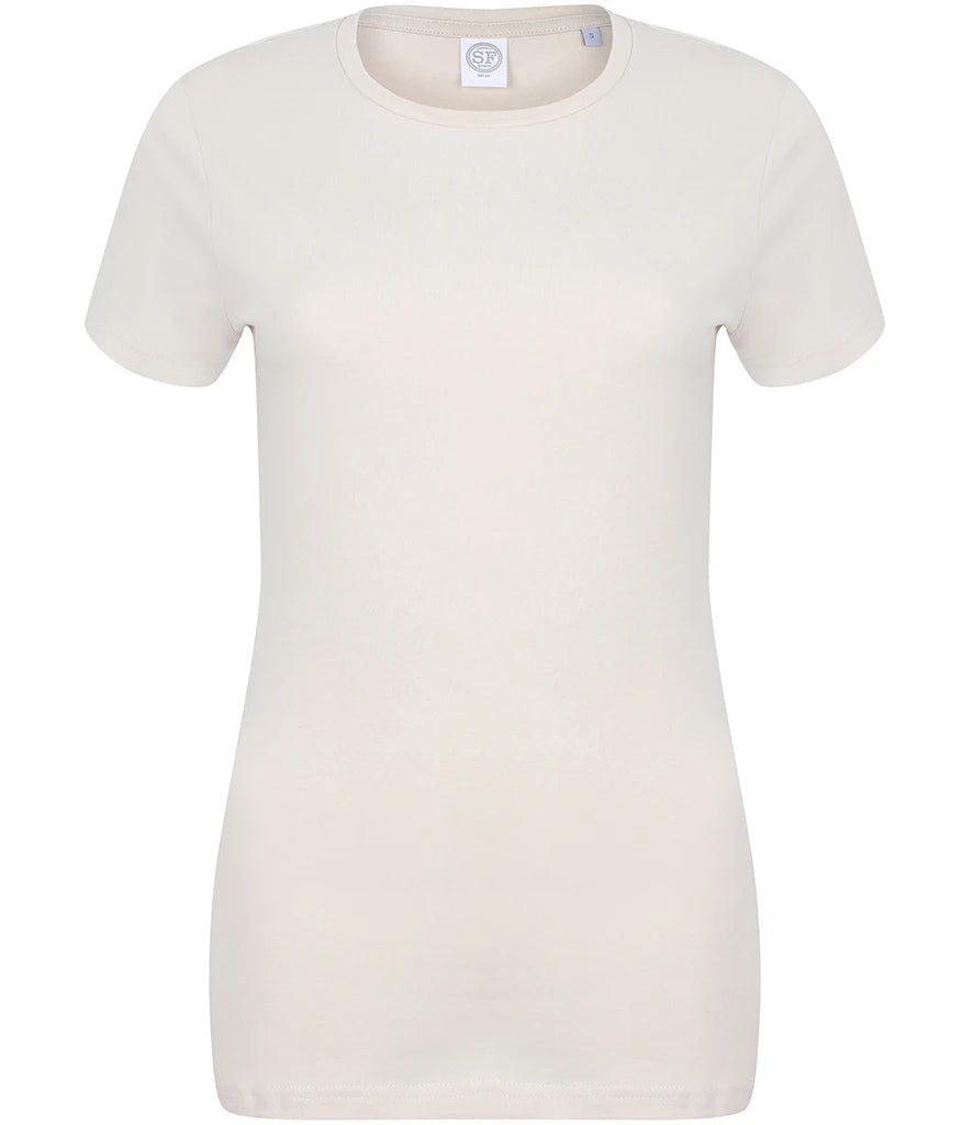 SF Clothing Ladies Feel Good Stretch T-Shirt — Light Stone