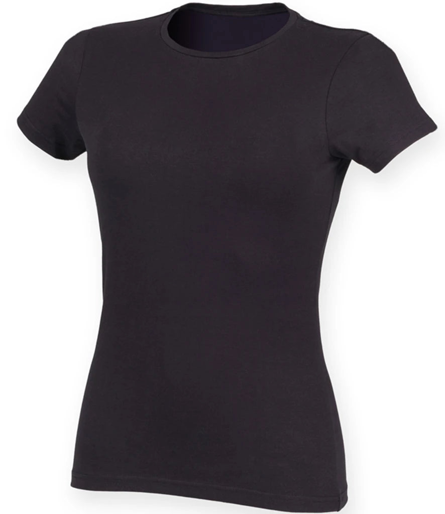 SF Clothing Ladies Feel Good Stretch T-Shirt — Navy