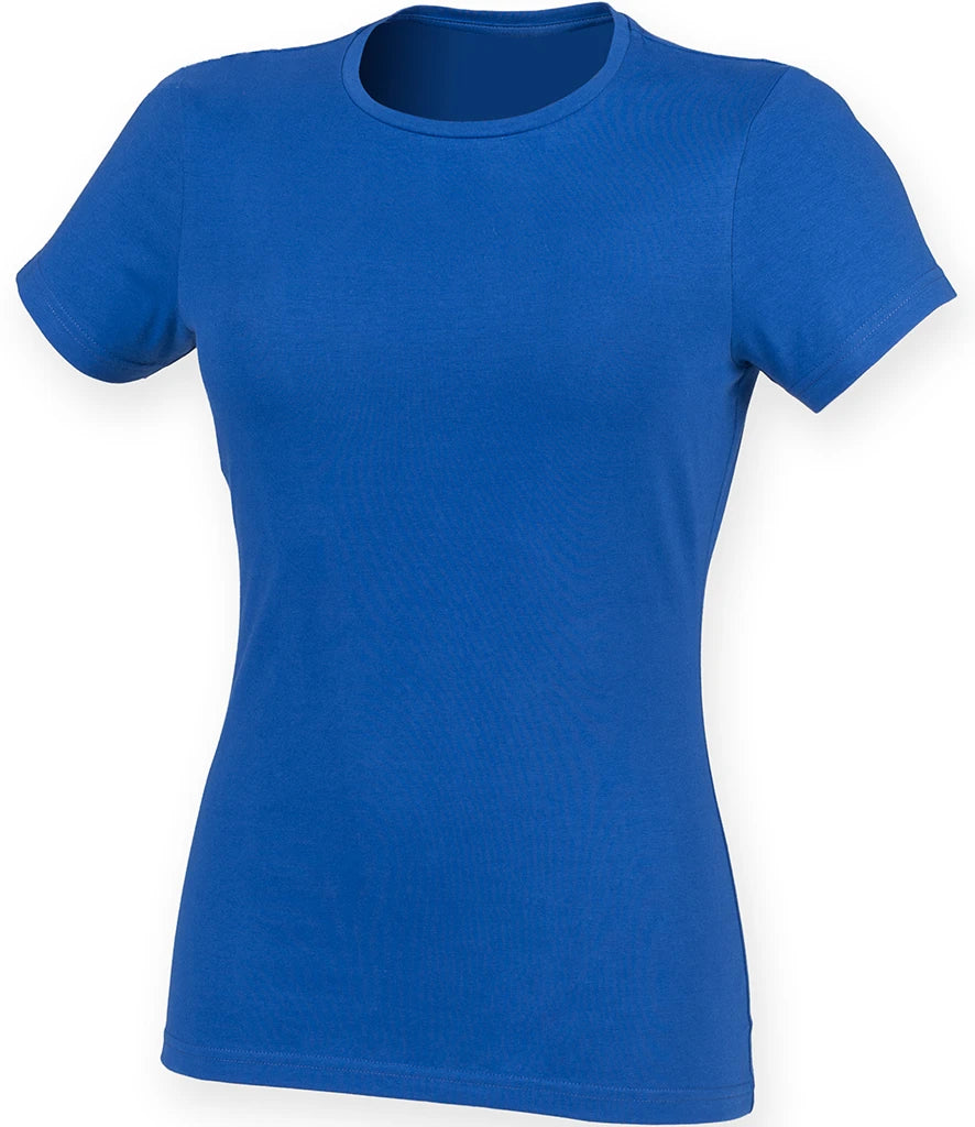 SF Clothing Ladies Feel Good Stretch T-Shirt — Royal Blue