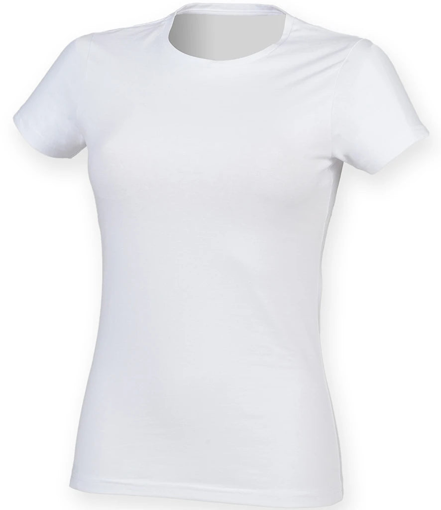 SF Clothing Ladies Feel Good Stretch T-Shirt — White