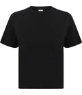 SF Clothing Ladies Cropped Boxy T-Shirt — Black