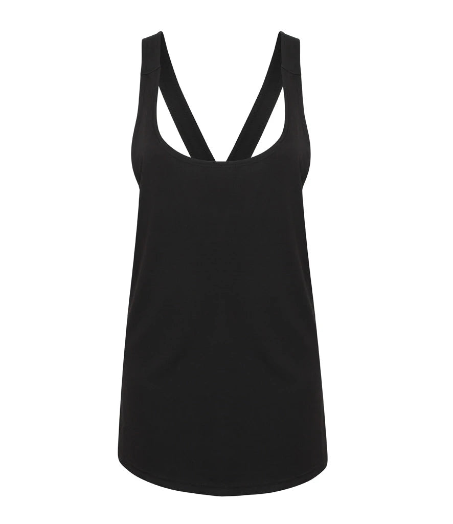 SF Clothing Ladies Fashion Workout Vest — Black