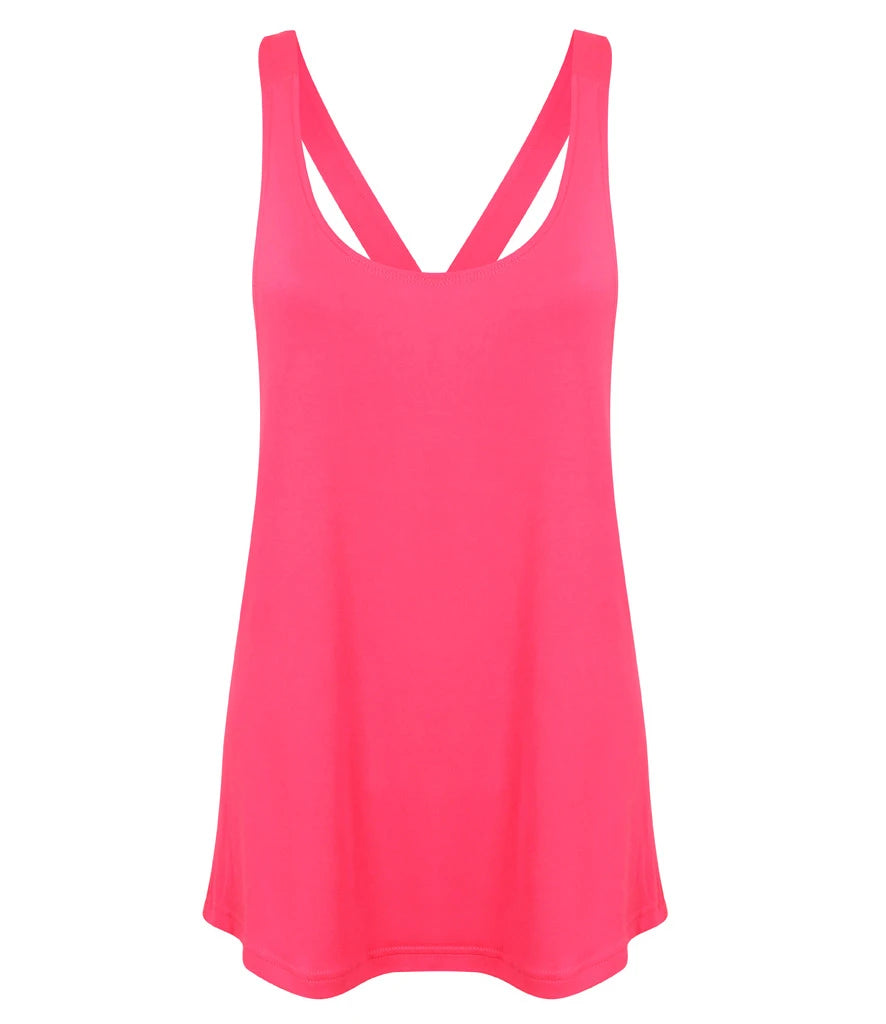 SF Clothing Ladies Fashion Workout Vest — Neon Pink