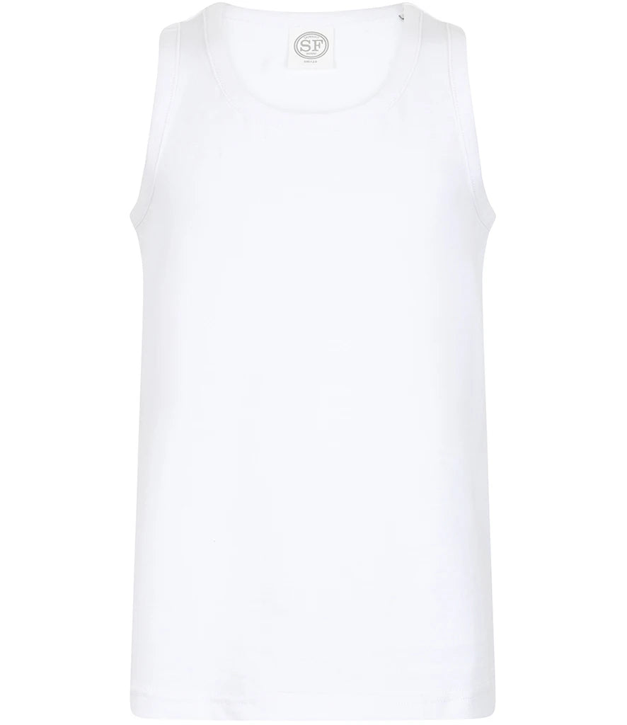SF Clothing Kids Feel Good Stretch Vest — White