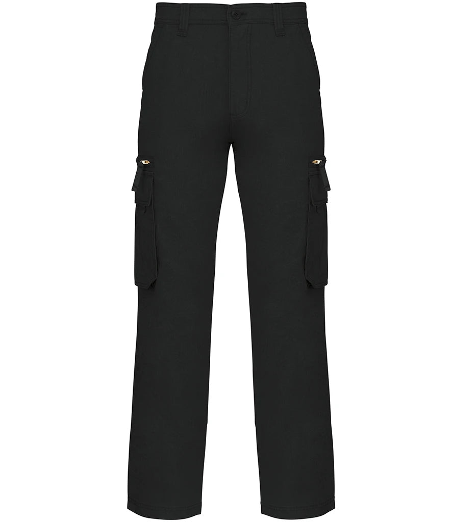 Kariban Heavy Canvas Trousers — Black