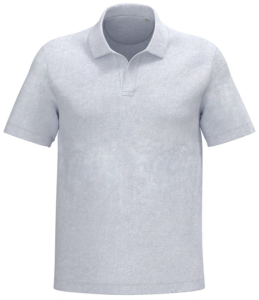 Spasso Terry Towel Polo Shirt — White