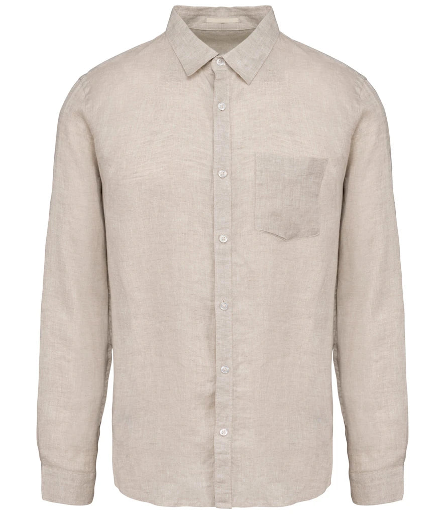 Spasso Long Sleeve Linen Shirt — Linen