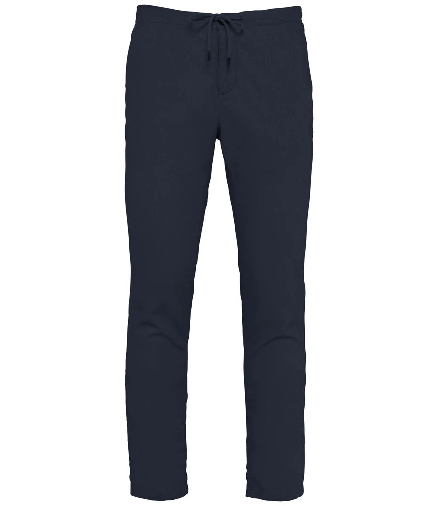 Spasso Relaxed Chino Trousers — Navy