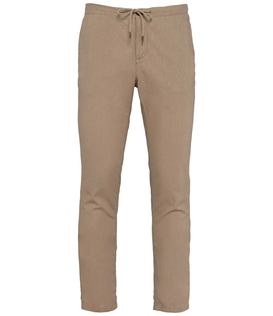 Spasso Relaxed Chino Trousers — Wet Sand