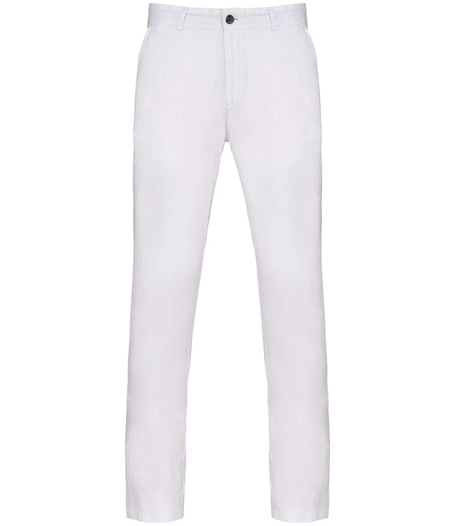 Spasso Linen Trousers — White