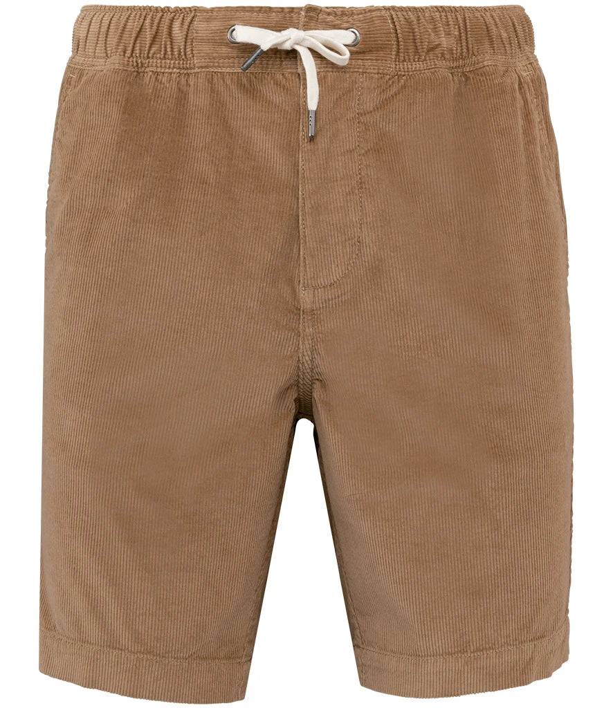 Spasso Corduroy Shorts — Dark Camel