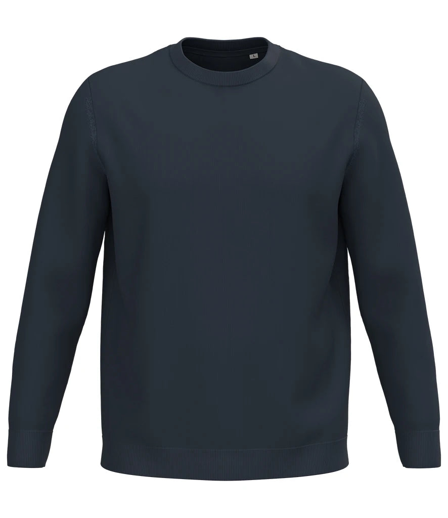 Spasso Round Neck Jumper — Navy