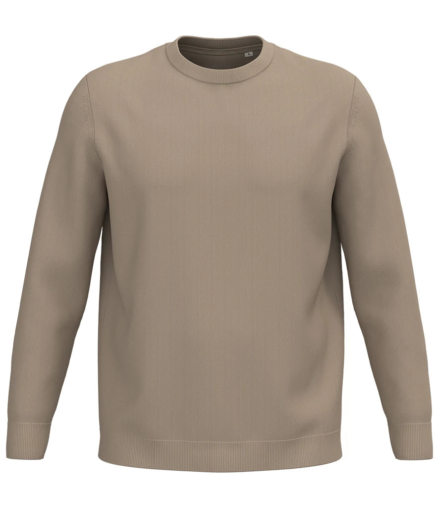 Spasso Round Neck Jumper — Wet Sand