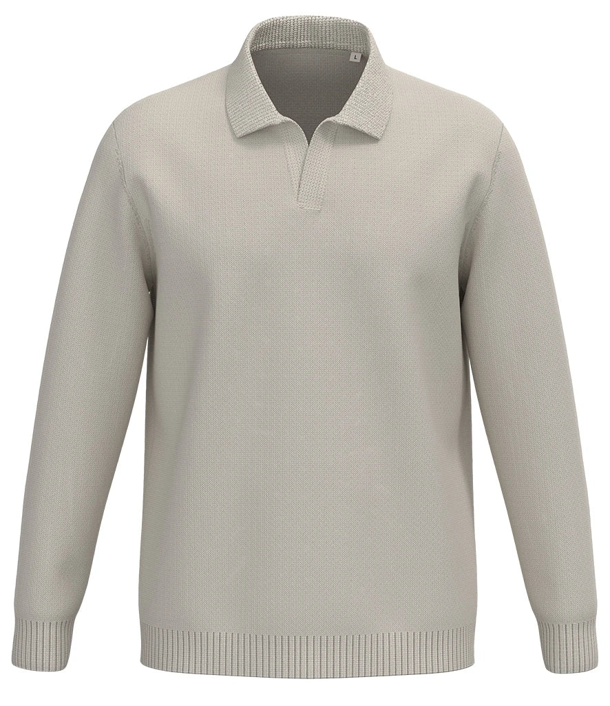 Spasso Polo Collar Jumper — Ivory