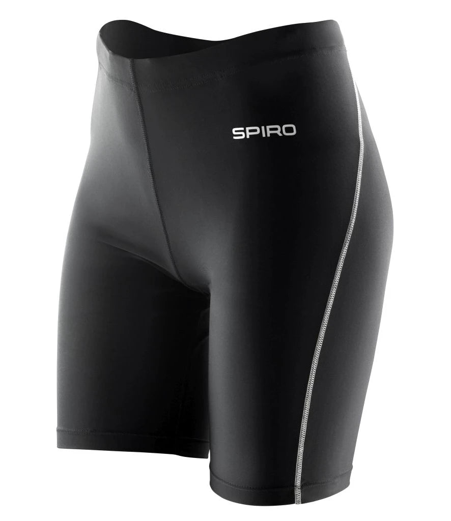 Spiro Ladies Bodyfit Base Layer Shorts — Black