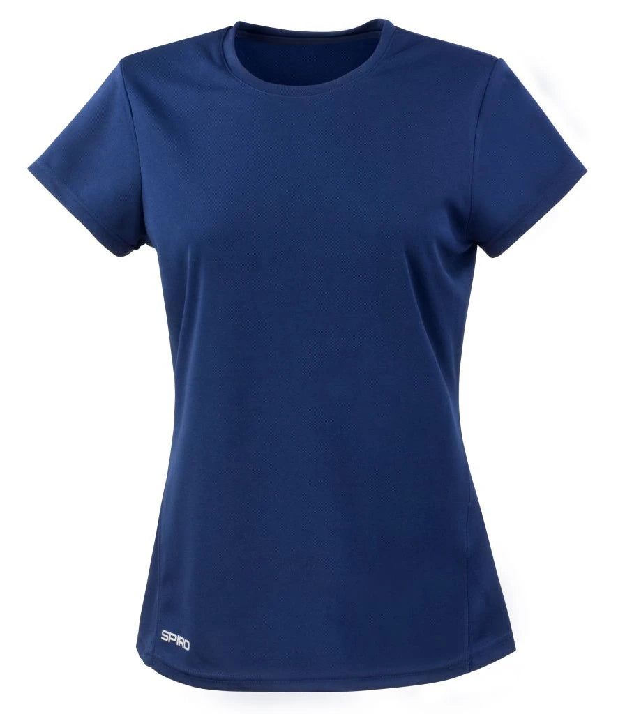 Spiro Ladies Quick Dry Performance T-Shirt — Navy
