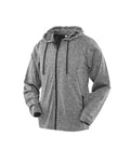 Spiro Ladies Hooded T-Shirt Jacket — Marl Grey