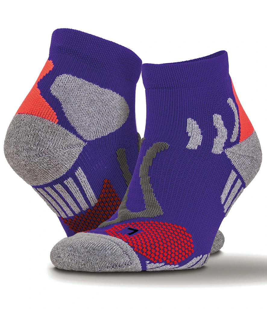 Spiro Technical Compression Sports Socks — Purple