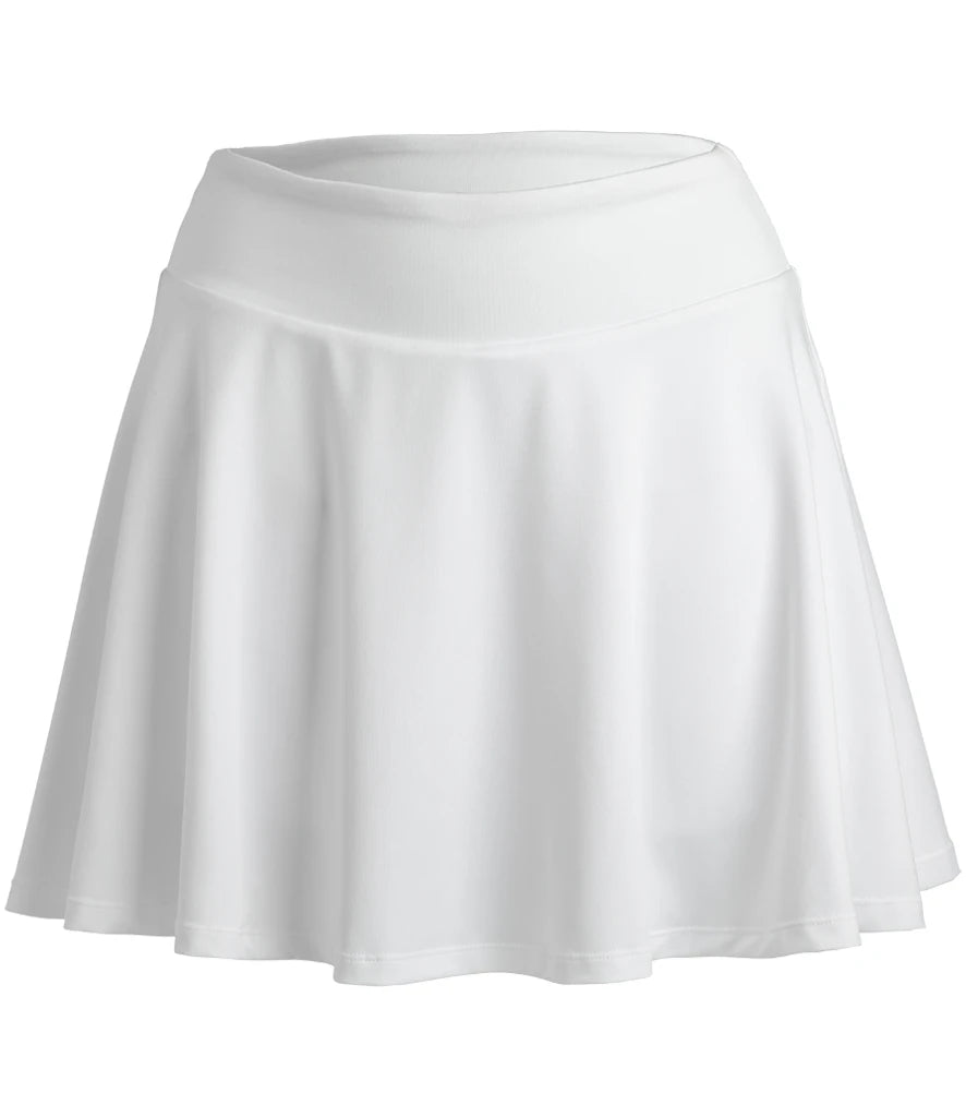 Spiro Ladies Recycled Fitness Skort — White