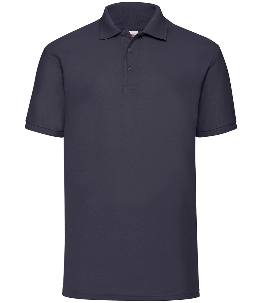 Fruit of the Loom Poly/Cotton Piqué Polo Shirt — Deep Navy