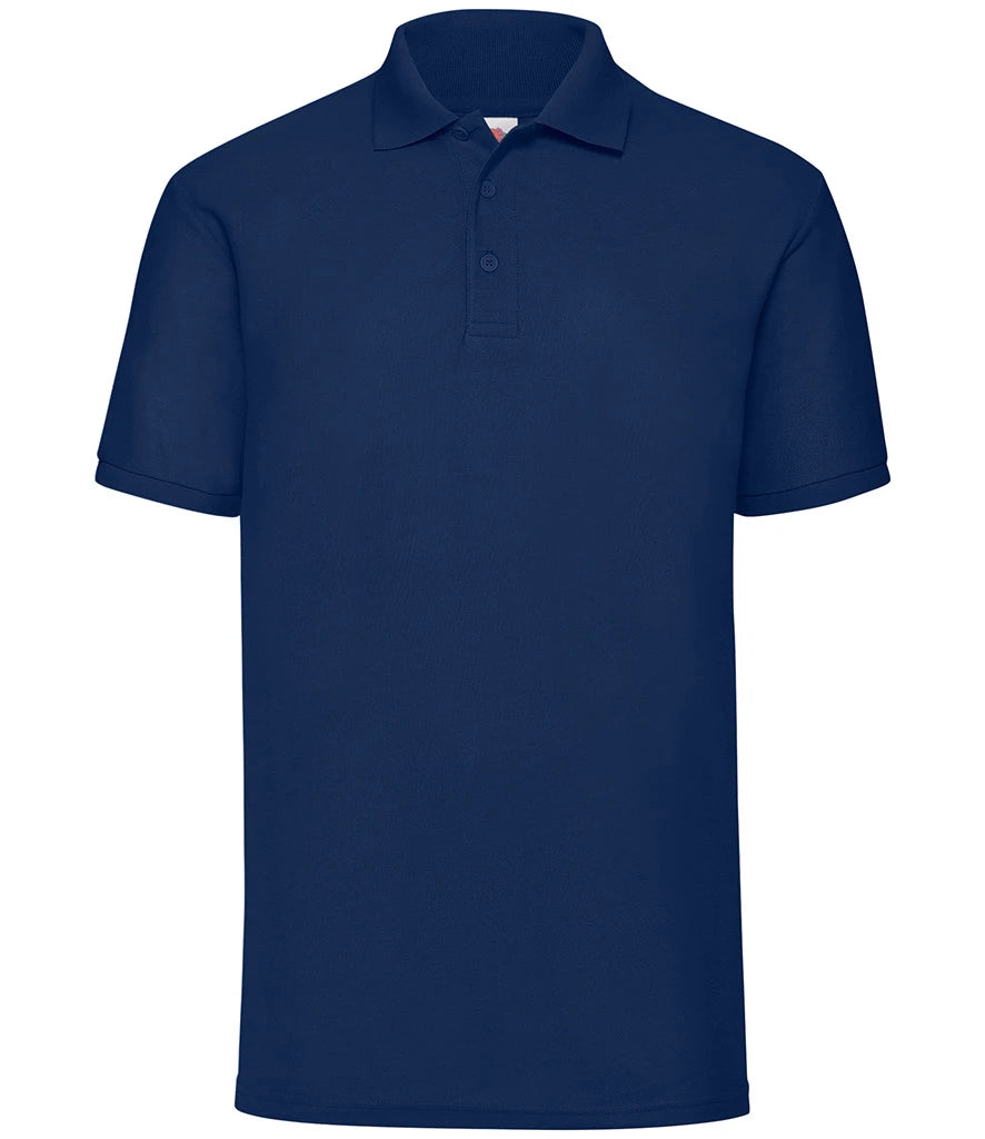 Fruit of the Loom Poly/Cotton Piqué Polo Shirt — Navy