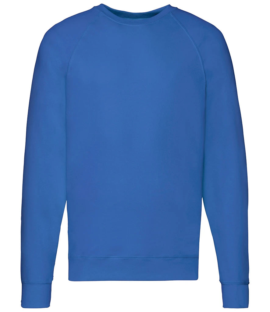 Fruit of the Loom Lightweight Raglan Sweatshirt — Royal Blue