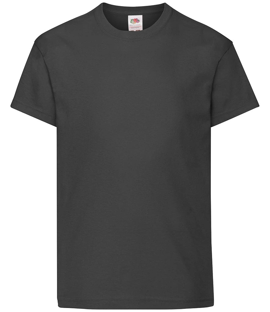 Fruit of the Loom Kids Original T-Shirt — Black
