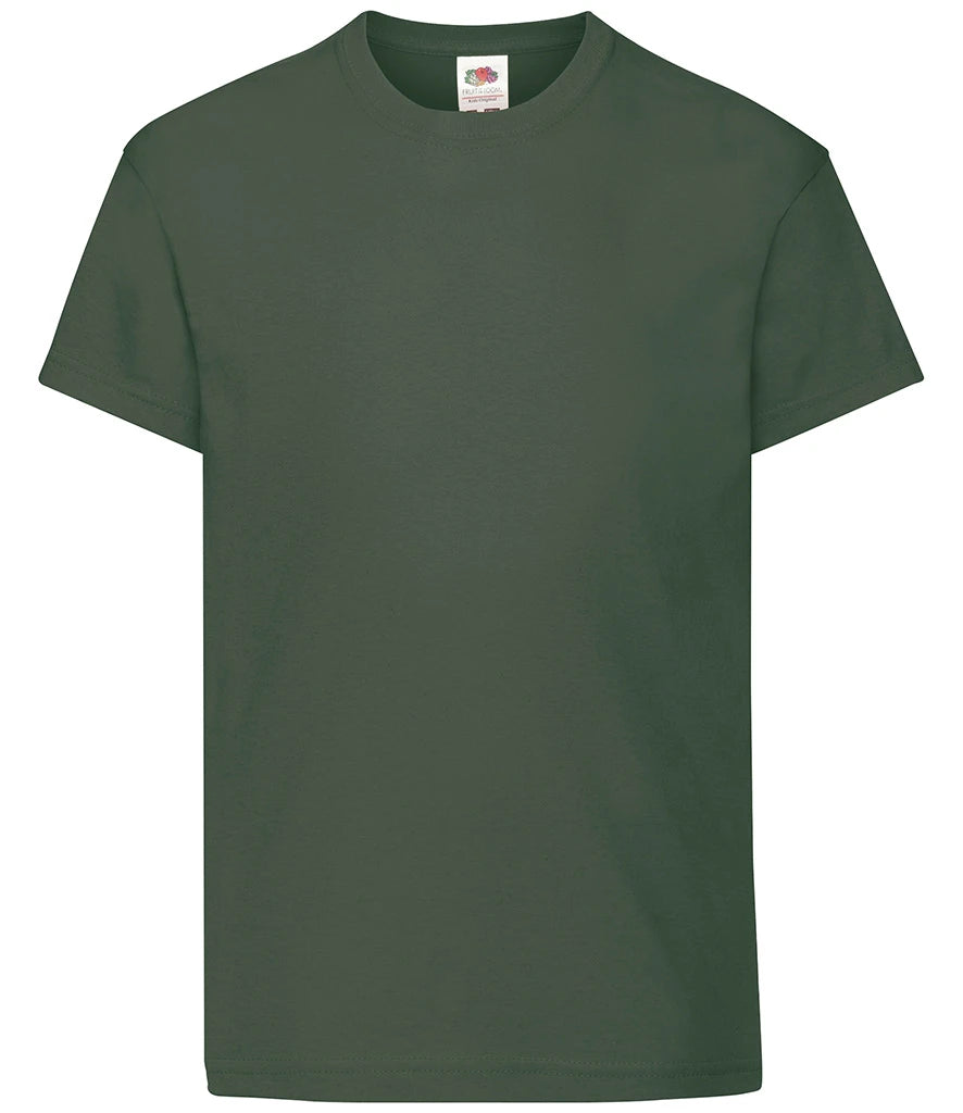 Fruit of the Loom Kids Original T-Shirt — Bottle Green