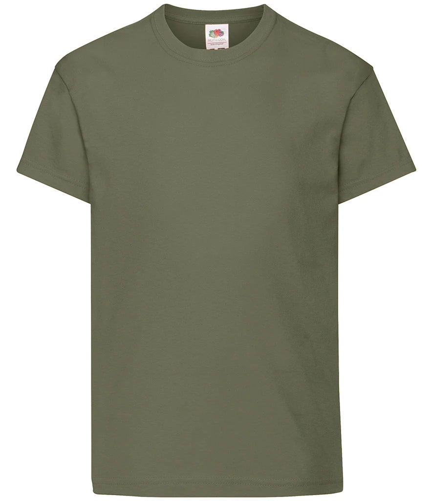 Fruit of the Loom Kids Original T-Shirt — Classic Olive