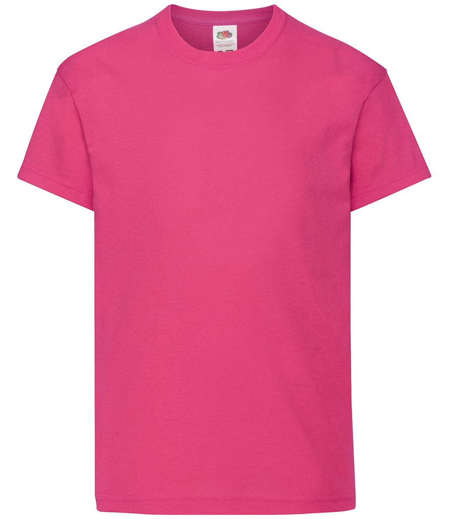 Fruit of the Loom Kids Original T-Shirt — Fuchsia