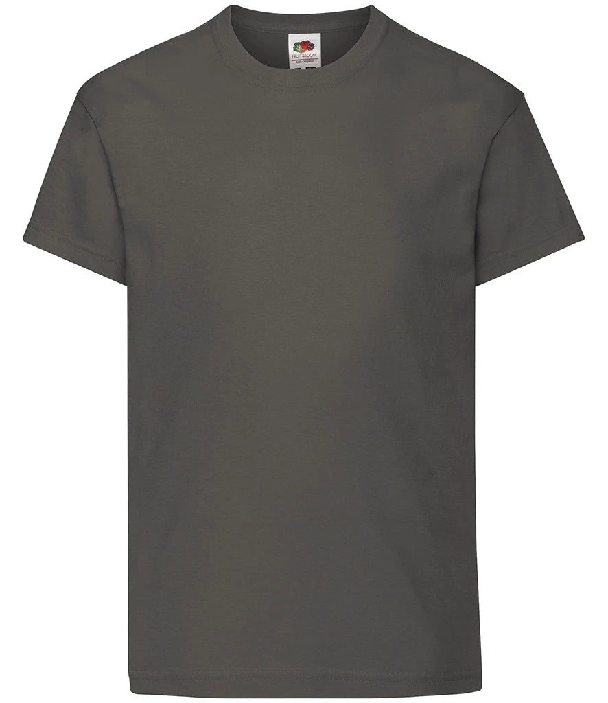 Fruit of the Loom Kids Original T-Shirt — Light Graphite